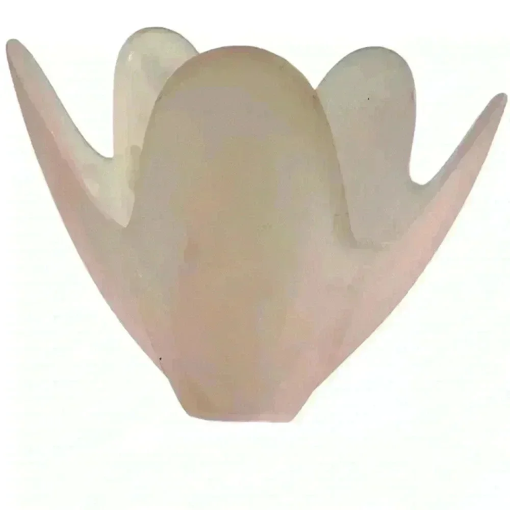 Vikings‎ USA vase pink satin glass floral vintage